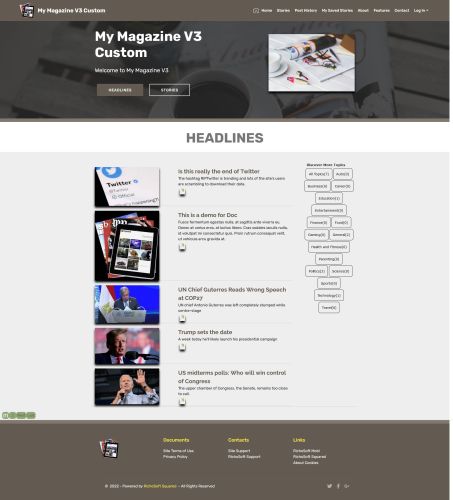 My Magazine Template System V3 Custom