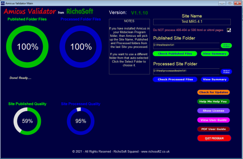 Amicus Validator