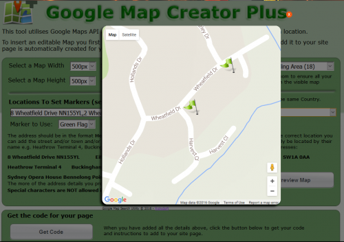 Google Map Creator PLUS JS Version for WebPlus X8
