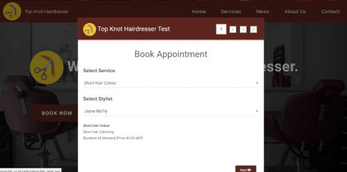 Mobirise V4 Top Knot Hairdresser