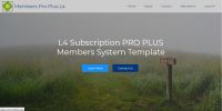 Mobirise PRO PLUS V4 L4 Subscription Membership System Template
