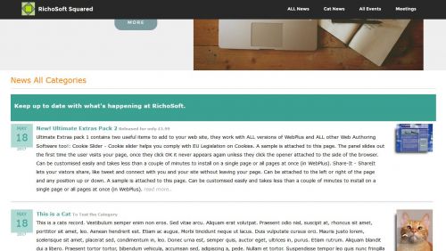Ultimate News and Events Panels System (For Mobirise)