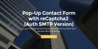 Mobirise Auth SMTP PopUp Contact Form with reCaptcha2 for v3.08 or later from RichoSoft Squared