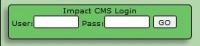 Impact CMS Mini LogIn Panel PlugIn X7 (for WebPlus X7)